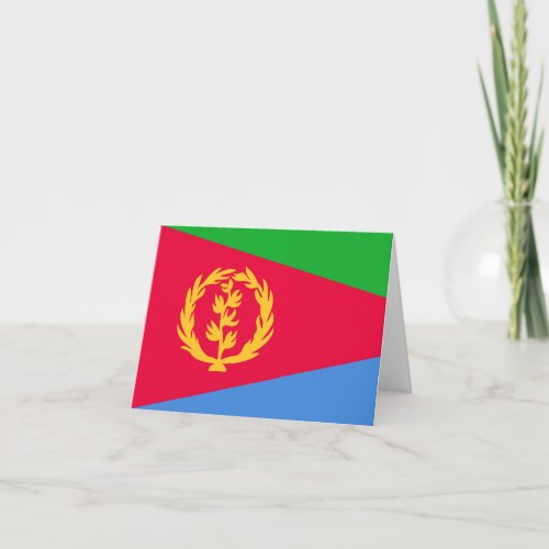 Eritrea Flag Card