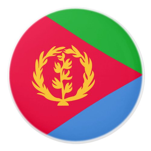 Eritrea Flag Ceramic Knob