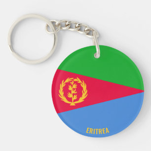 Eritrea Flag Charming Patriotic Keychain
