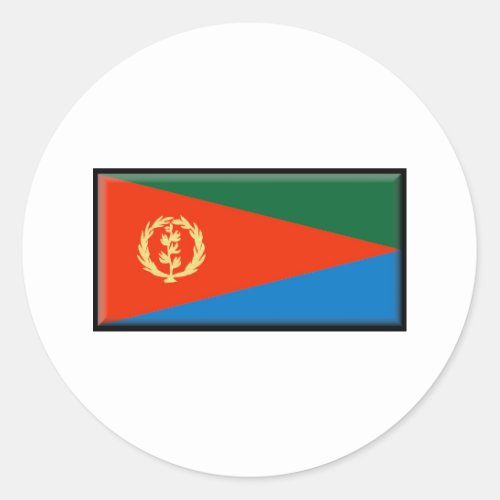 Eritrea Flag Classic Round Sticker