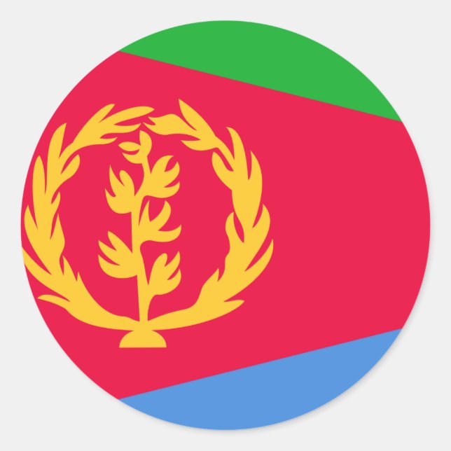 Eritrea Flag Classic Round Sticker (Front)