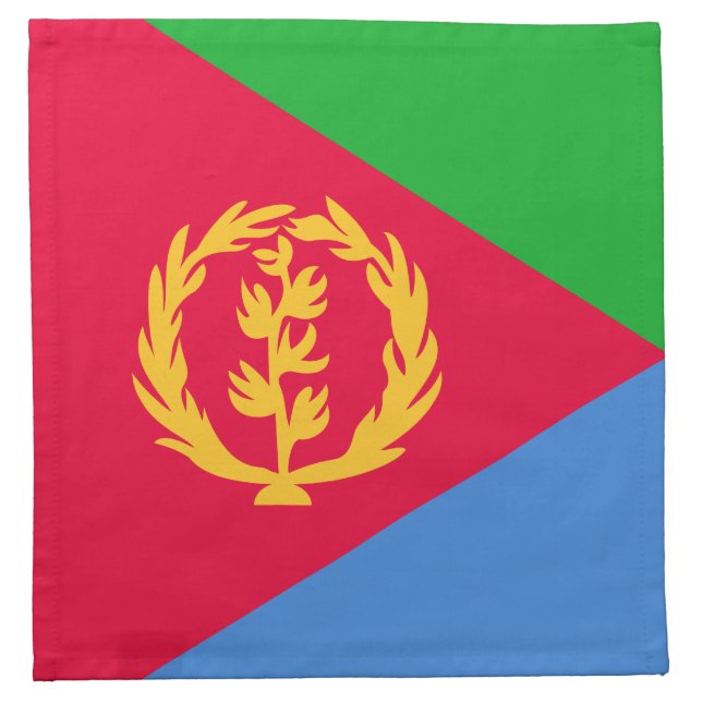 Eritrea Flag Cloth Napkin (Front)