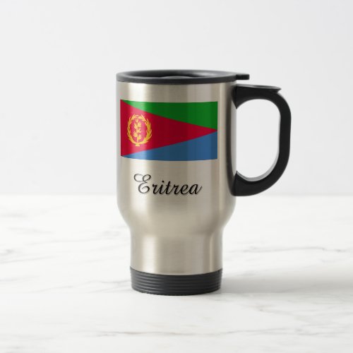 Eritrea Flag Design Travel Mug