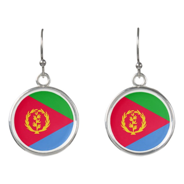 Eritrea flag earrings (Front)