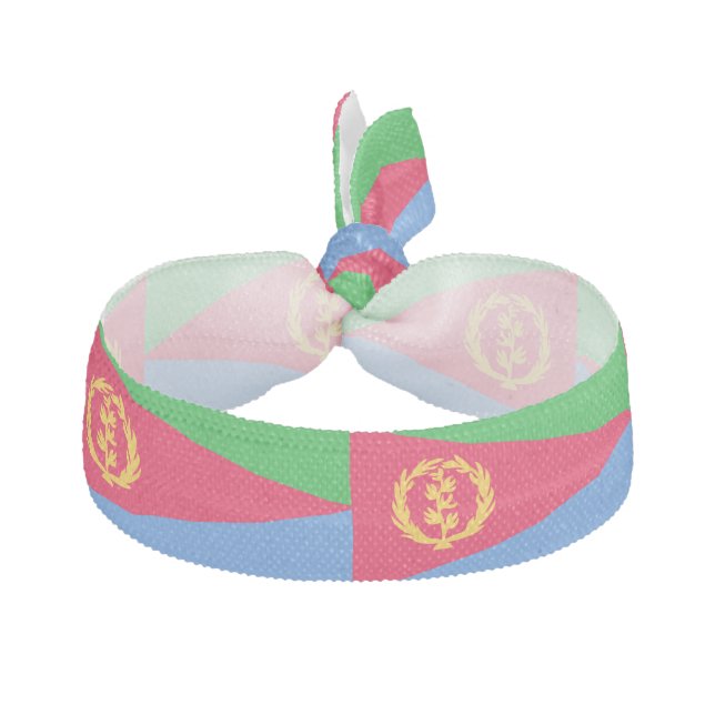 Eritrea Flag Elastic Hair Tie (Front)