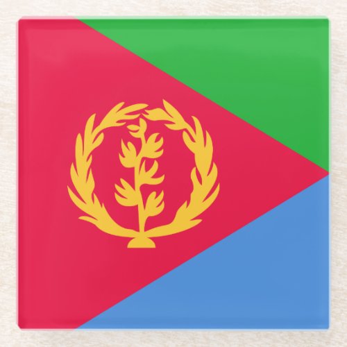 Eritrea Flag Glass Coaster