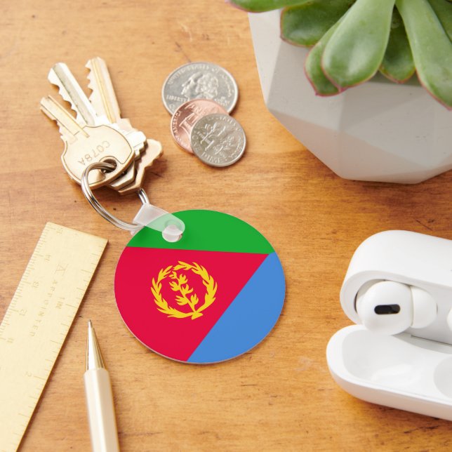 Eritrea flag keychain (Desk)