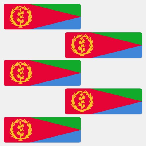 Eritrea Flag Labels