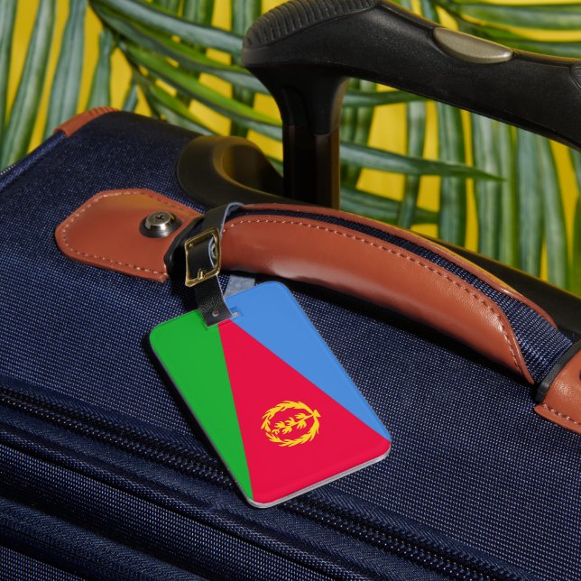 Eritrea flag luggage tag (Front Insitu 1)