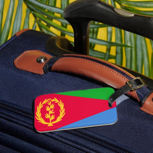 Eritrea Flag Luggage Tag (Front Insitu 3)