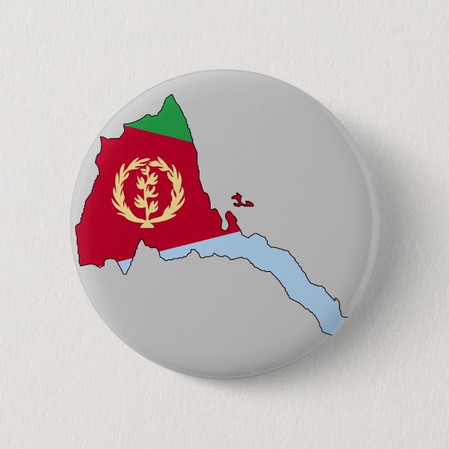 Eritrea flag map button (Front)