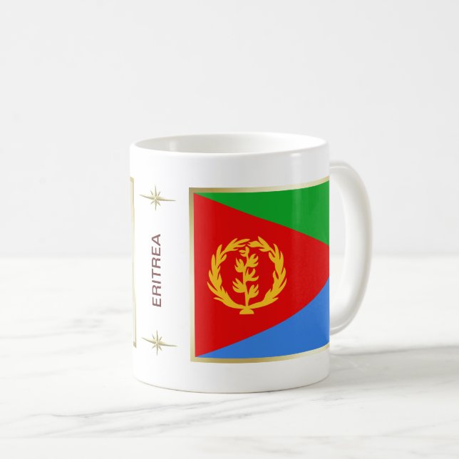 Eritrea Flag + Map Mug (Front Right)