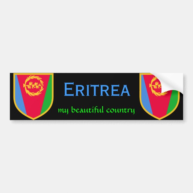 Eritrea Flag  my beautiful country Bumper Sticker (Front)