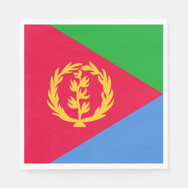 Eritrea Flag Napkins (Front)
