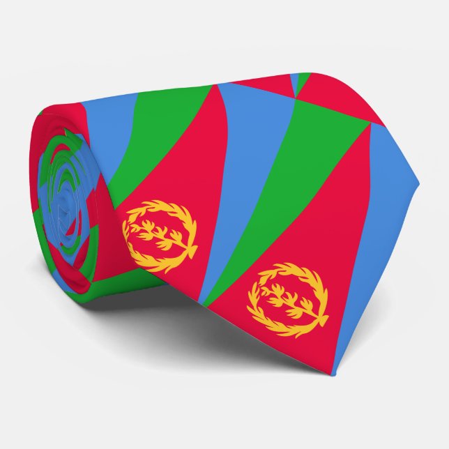 Eritrea Flag Neck Tie (Rolled)