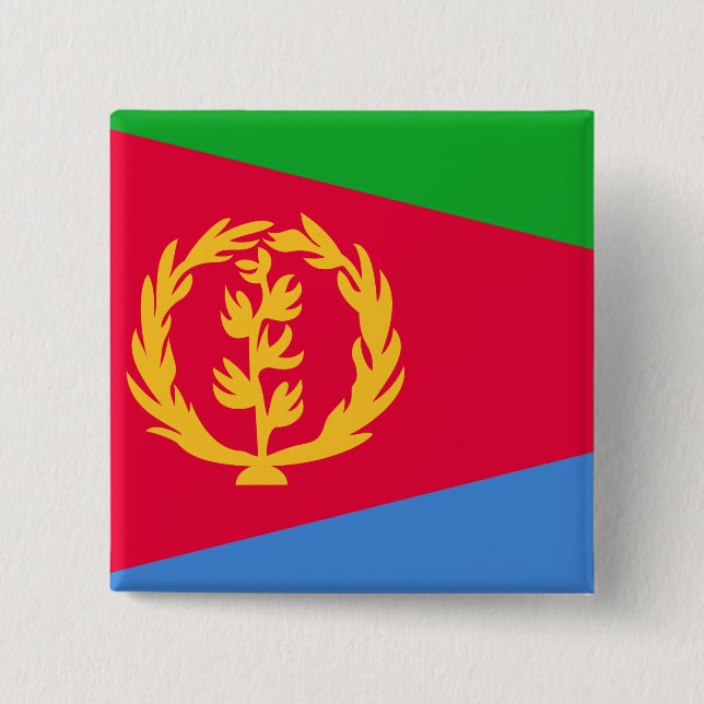 Eritrea Flag Pinback Button (Front)