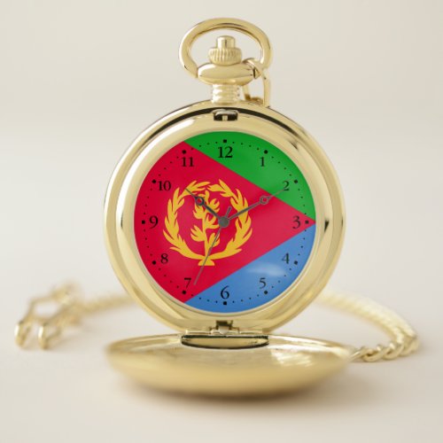 Eritrea Flag Pocket Watch