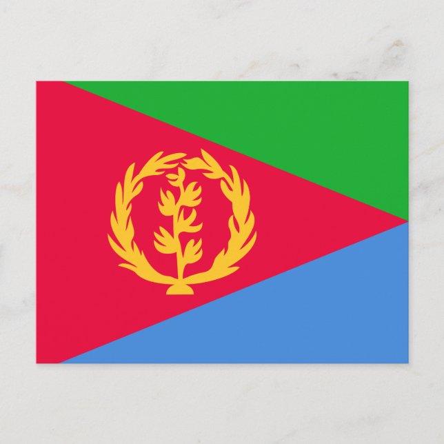 Eritrea Flag Postcard (Front)