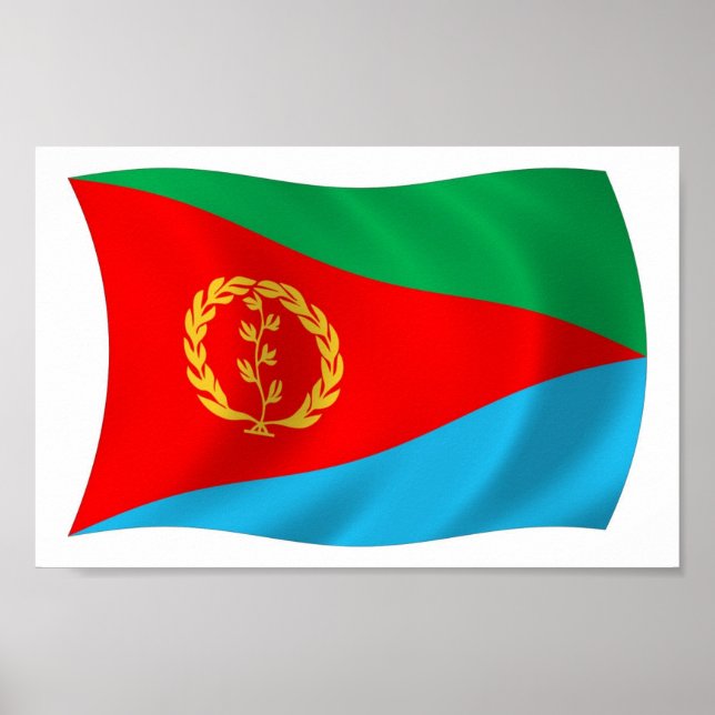 Eritrea Flag Poster Print (Front)