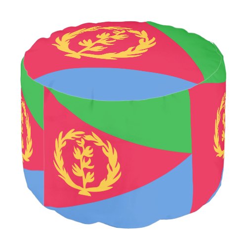 Eritrea Flag Pouf