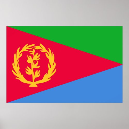 Eritrea flag Print Value Poster Paper Matte