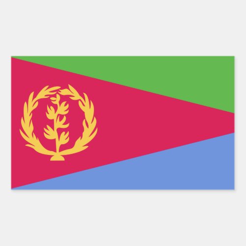 Eritrea Flag Rectangular Sticker