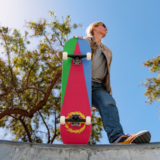 Eritrea flag skateboard (Outdoor 1)