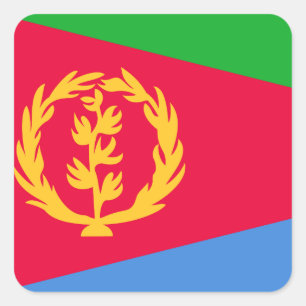 Eritrea Flag Square Sticker
