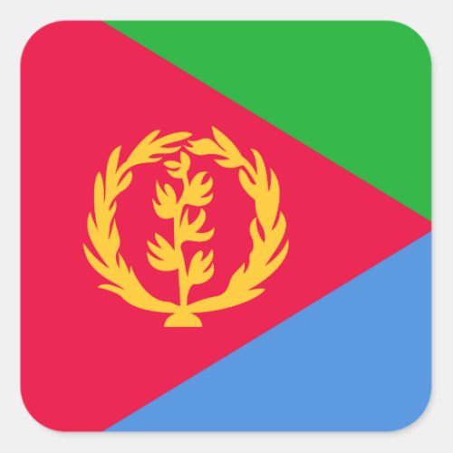 Eritrea Flag Square Sticker