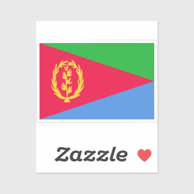Eritrea Flag Sticker (Sheet)