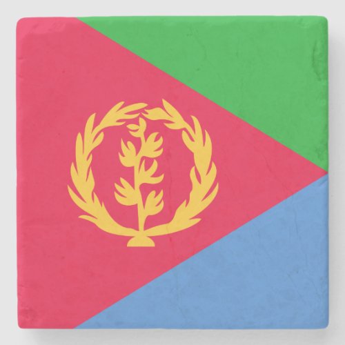 Eritrea Flag Stone Coaster