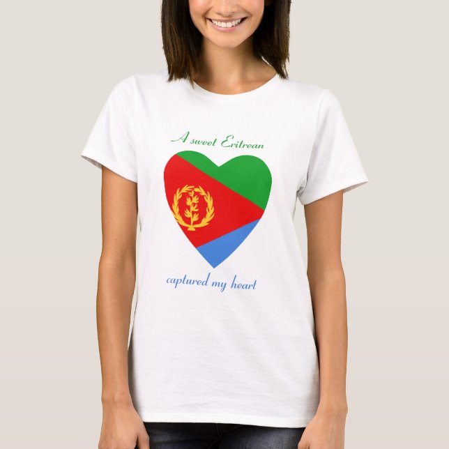 Eritrea Flag Sweetheart T-Shirt (Front)