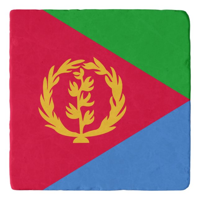 Eritrea Flag Trivet (Front)