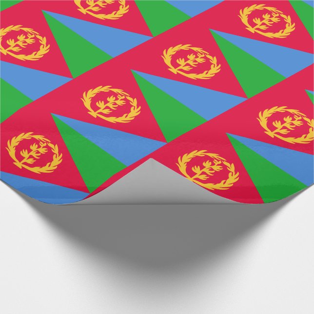 Eritrea Flag Wrapping Paper (Corner)