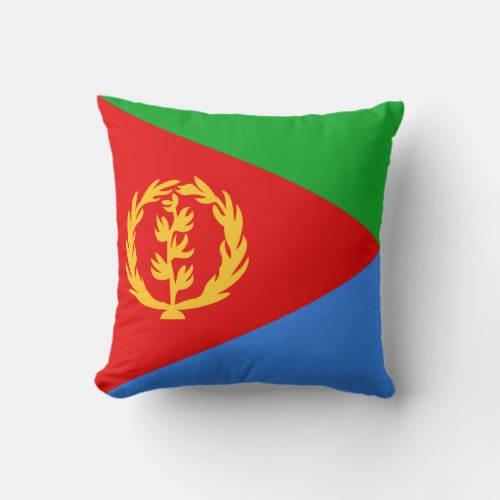 Eritrea Flag x Flag Pillow