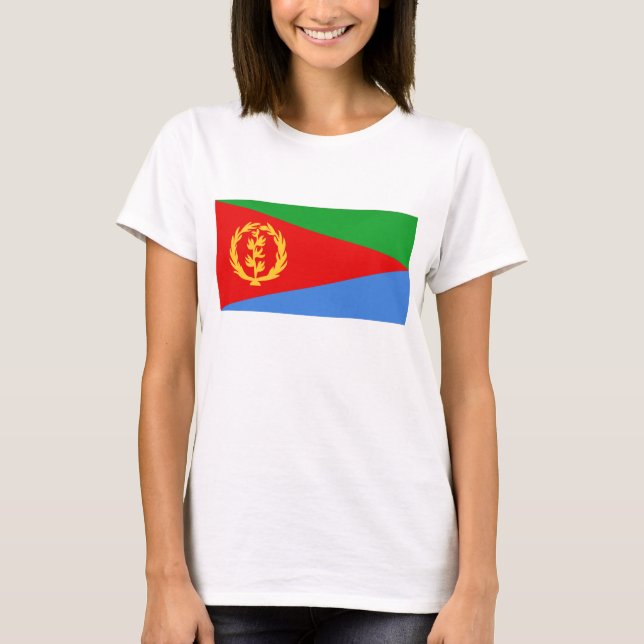 Eritrea Flag x Map T-Shirt (Front)