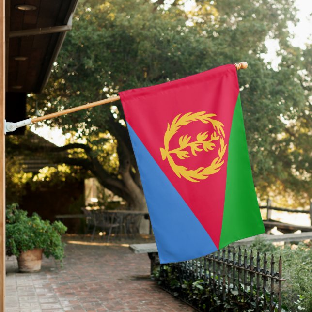 Eritrea House Flag (In SItu)