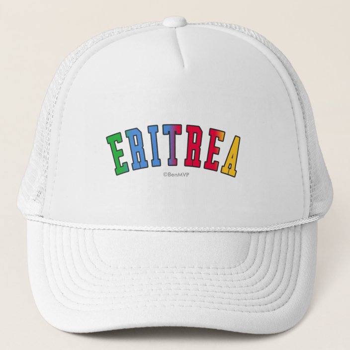 Eritrea in National Flag Colors Hat