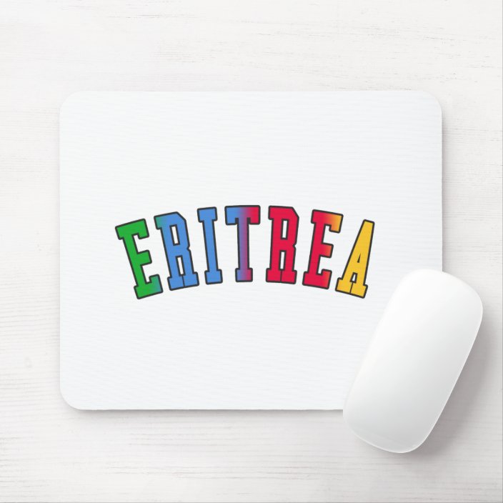 Eritrea in National Flag Colors Mousepad