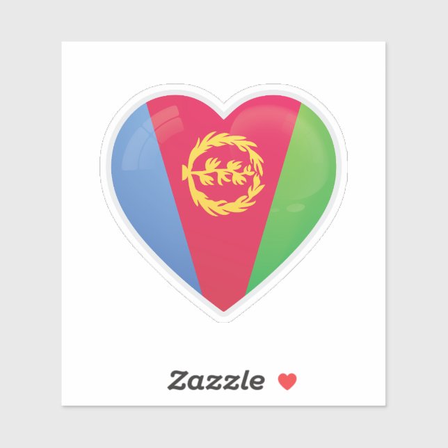 Eritrea Love Icon Sticker (Sheet)
