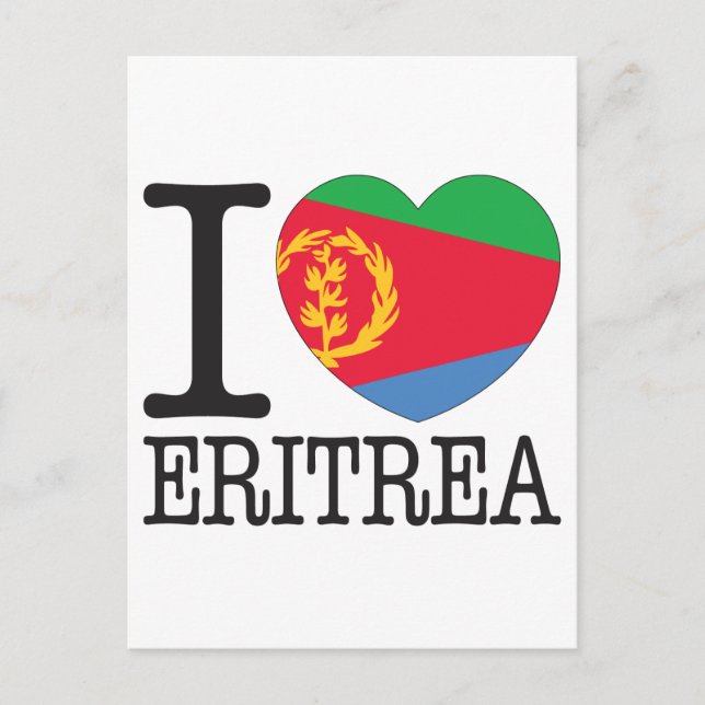Eritrea love v2 postcard (Front)