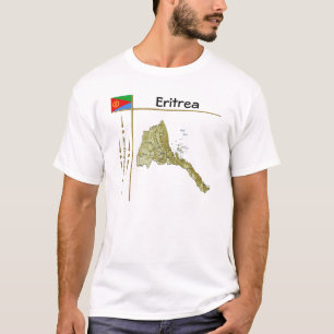 Eritrea Map + Flag + Title T-Shirt