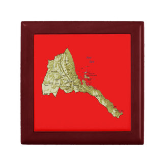 Eritrea Map Gift Box