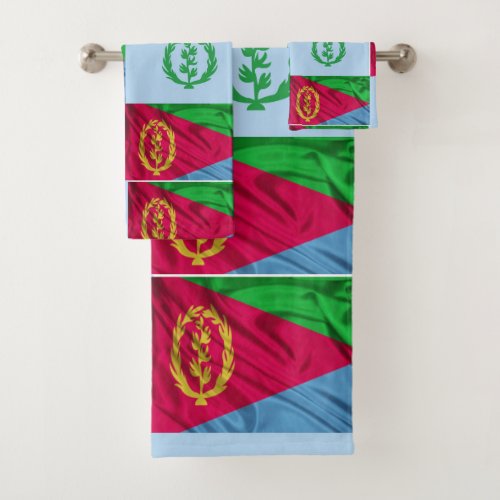 Eritrea Old and New Flags Bath Towel Set