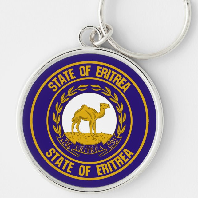 Eritrea  Round Emblem Keychain (Front)