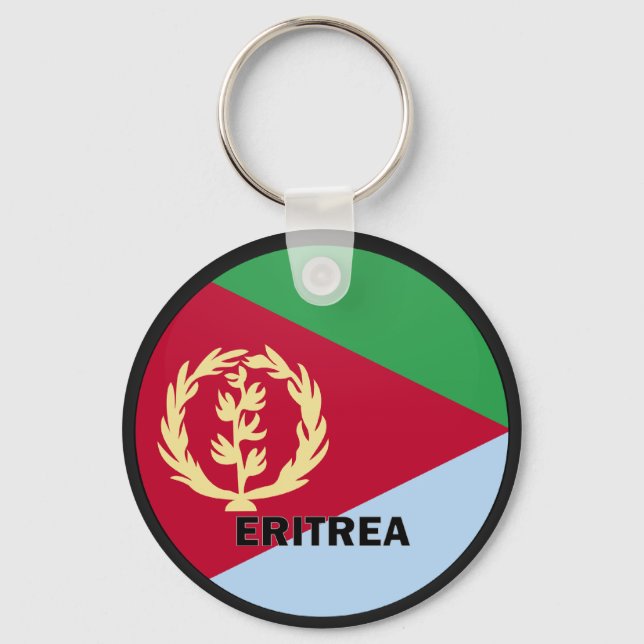 Eritrea Roundel quality Flag Keychain (Front)