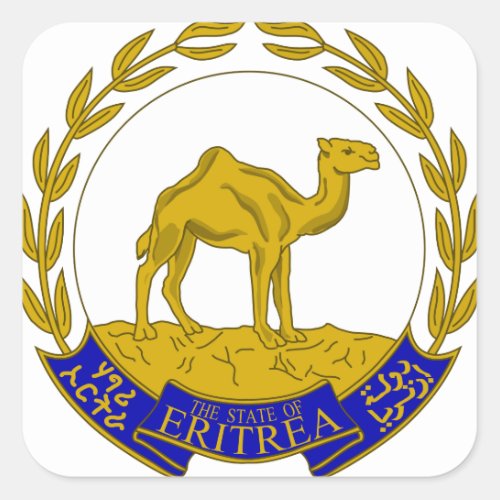 eritrea square sticker