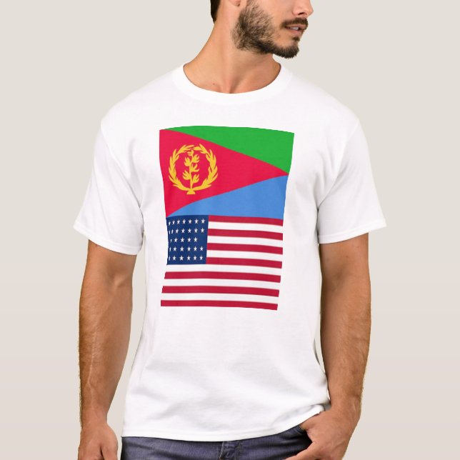 Eritrean American Flag T-Shirt (Front)