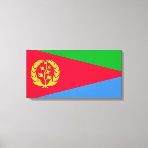 Eritrean Flag Eritrea Canvas Print