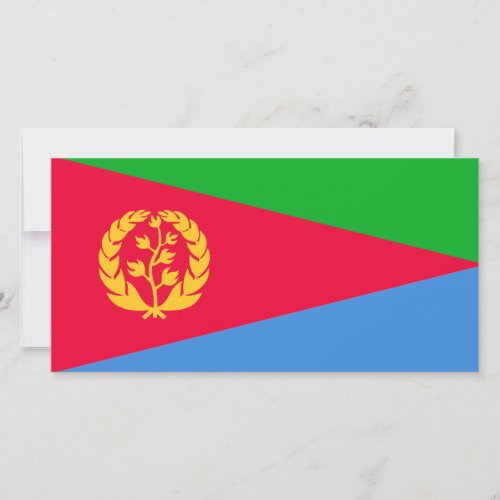 Eritrean Flag Eritrea Card